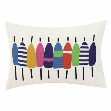 PUESTA EN ESCENA 12 x 20 in. Multicolored Buoy Printed Polyester Filler Pillow PU3693646